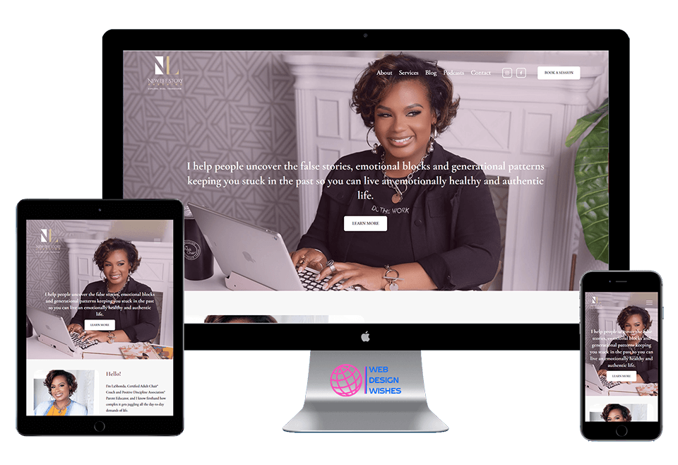 Coaching and Consultant Portfolio Website - Web Design Wishes