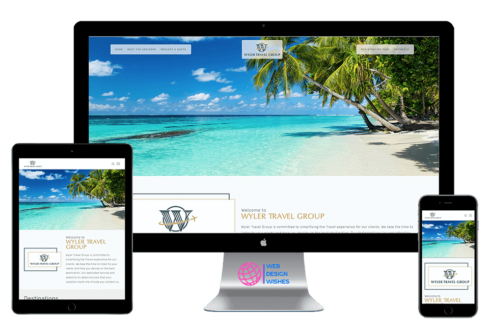Travel Company Portfolio Website - Web Design Wishes